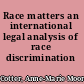 Race matters an international legal analysis of race discrimination /