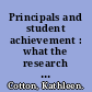 Principals and student achievement : what the research says /