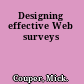 Designing effective Web surveys