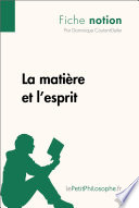 La matière et l'esprit /