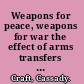 Weapons for peace, weapons for war the effect of arms transfers on war outbreak, involvement, and outcomes /
