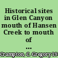 Historical sites in Glen Canyon mouth of Hansen Creek to mouth of San Juan River /