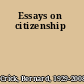 Essays on citizenship