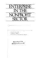 Enterprise in the nonprofit sector /