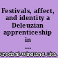 Festivals, affect, and identity a Deleuzian apprenticeship in central Italian communities /