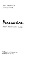 Persuasion; speech and behavioral change.