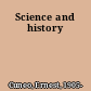 Science and history