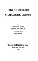 How to organize a children's library /