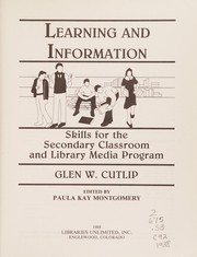 Learning and information : skills for the secondary classroom and library media program /