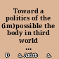 Toward a politics of the (im)possible the body in third world feminisms /