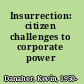 Insurrection: citizen challenges to corporate power