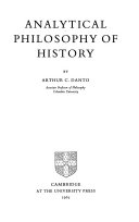 Analytical philosophy of history /