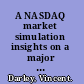 A NASDAQ market simulation insights on a major market from the science of complex adaptive systems /