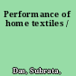 Performance of home textiles /