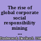 The rise of global corporate social responsibility mining and the spread of global norms /