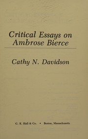 Critical essays on Ambrose Bierce /