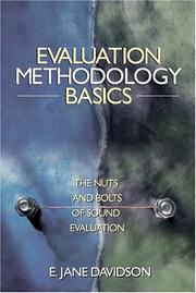 Evaluation methodology basics : the nuts and bolts of sound evaluation /