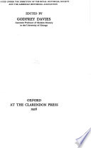 Bibliography of British history, Stuart period, 1603-1714 ; issued under the direction of the Royal Historical Society and the American Historical Association /