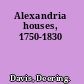 Alexandria houses, 1750-1830