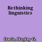Rethinking linguistics
