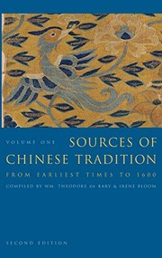 Sources of Chinese tradition /