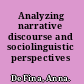Analyzing narrative discourse and sociolinguistic perspectives /