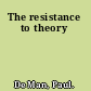 The resistance to theory