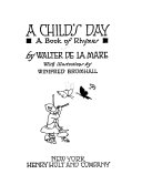 A child's day : a book of rhymes /