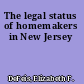 The legal status of homemakers in New Jersey