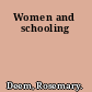 Women and schooling