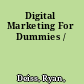 Digital Marketing For Dummies /