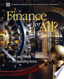 Finance for all? policies and pitfalls in expanding access /