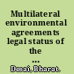 Multilateral environmental agreements legal status of the secretariats /