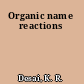 Organic name reactions