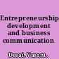 Entrepreneurship development and business communication