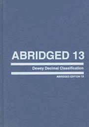 Abridged Dewey decimal classification and relative index /