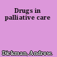Drugs in palliative care
