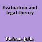 Evaluation and legal theory