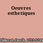 Oeuvres esthetiques