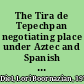 The Tira de Tepechpan negotiating place under Aztec and Spanish rule /