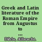 Greek and Latin literature of the Roman Empire from Augustus to Justinian /