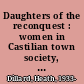 Daughters of the reconquest : women in Castilian town society, 1100-1300 /