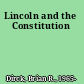 Lincoln and the Constitution