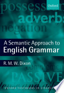 A semantic approach to English grammar