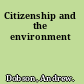 Citizenship and the environment