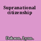 Supranational citizenship