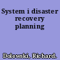 System i disaster recovery planning