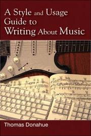 A style and usage guide to writing about music /
