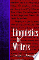 Linguistics for writers /