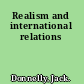Realism and international relations